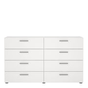 Pepe Wide Chest of 8 Drawers (4+4) in White – image 2