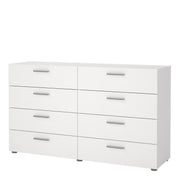 Pepe Wide Chest of 8 Drawers (4+4) in White – image 3