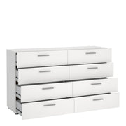 Pepe Wide Chest of 8 Drawers (4+4) in White – image 5