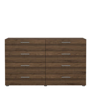 Pepe Wide Chest of 8 Drawers (4+4) in Walnut – image 2