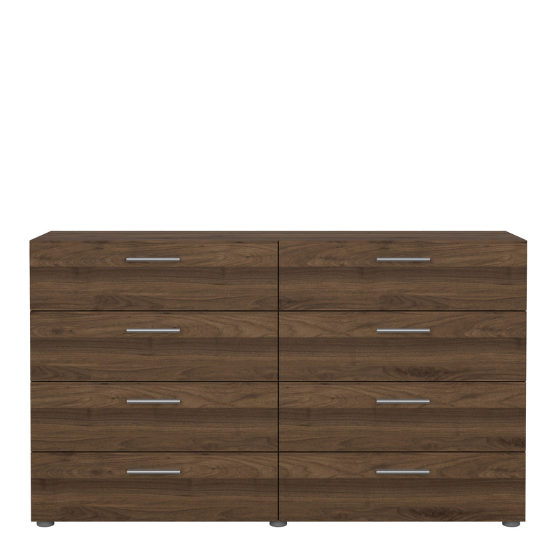 Pepe Wide Chest of 8 Drawers (4+4) in Walnut – image 2