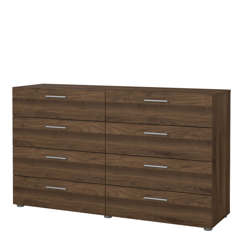 Pepe Wide Chest of 8 Drawers (4+4) in Walnut – image 3
