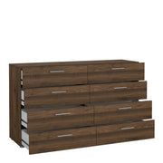 Pepe Wide Chest of 8 Drawers (4+4) in Walnut – image 5