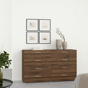 Pepe Wide Chest of 8 Drawers (4+4) in Walnut – image 6