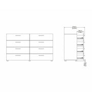 Pepe Wide Chest of 8 Drawers in Black – image 12