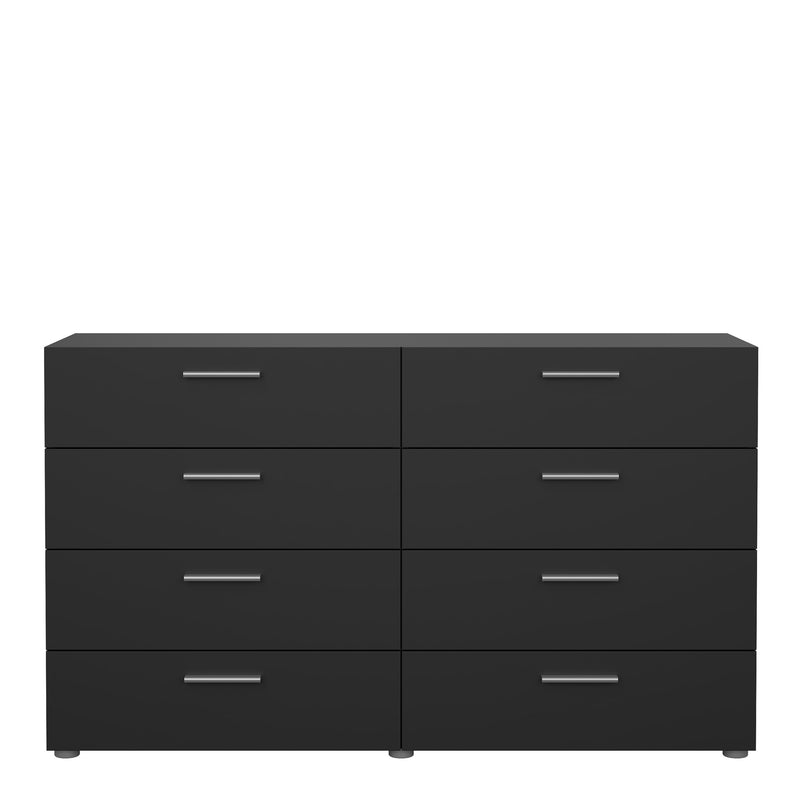Pepe Wide Chest of 8 Drawers in Black – image 2