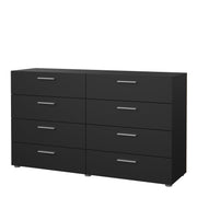 Pepe Wide Chest of 8 Drawers in Black – image 3