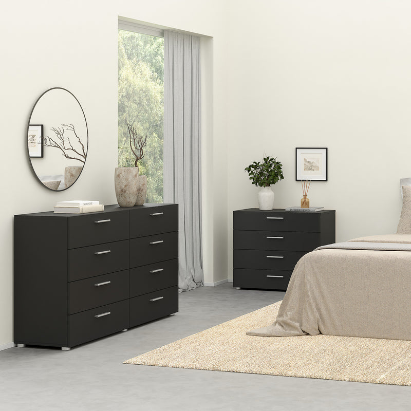 Pepe Wide Chest of 8 Drawers in Black – image 6