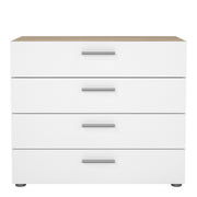 Pepe Chest of 4 Drawers – Oak & White – image 2