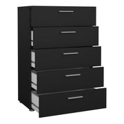 Pepe Chest of 5 Drawers – Black – image 4