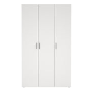Pepe Wardrobe with 3 Doors Woodgrain – White – image 2