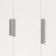 Pepe Wardrobe with 3 Doors Woodgrain – White – image 9