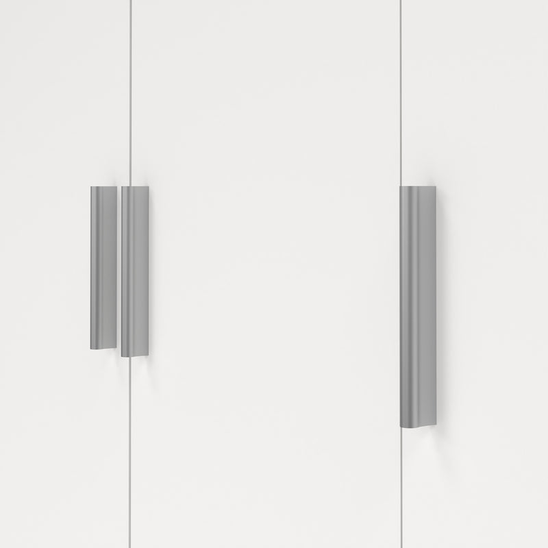 Pepe Wardrobe with 3 Doors Woodgrain – White – image 9