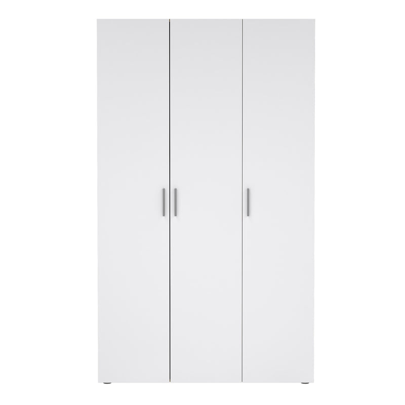 Pepe Wardrobe with 3 Doors Woodgrain – Oak & White – image 2