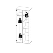 Pepe Wardrobe with 2 Doors – image 12
