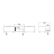 Match TV Unit 2 Drawers 2 Shelf – image 12