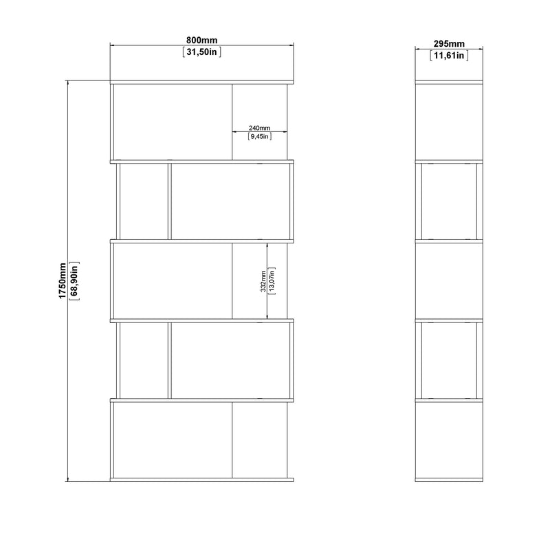 Maze Open Bookcase 4 Shelves – image 8