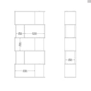 Maze Open Bookcase 4 Shelves – image 9