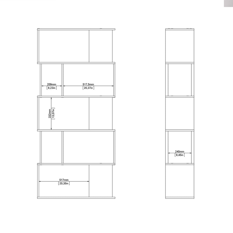 Maze Open Bookcase 4 Shelves – image 9