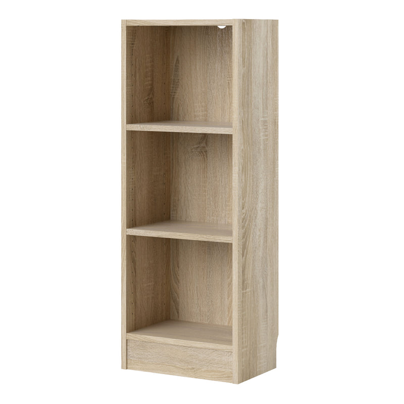 Basic Low Narrow Bookcase (2 Shelves) – Oak – image 3