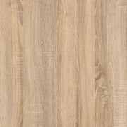 Basic Low Narrow Storage Cabinet in Oak (2 Shelves) with Oak Door – Oak – image 8