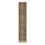 Basic Tall Narrow Bookcase (4 Shelves) – Oak – image 2