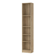 Basic Tall Narrow Bookcase (4 Shelves) – Oak – image 3