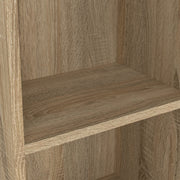 Basic Tall Narrow Combination Storage Bookcase in Oak (4 Shelves) with Oak Door – image 5