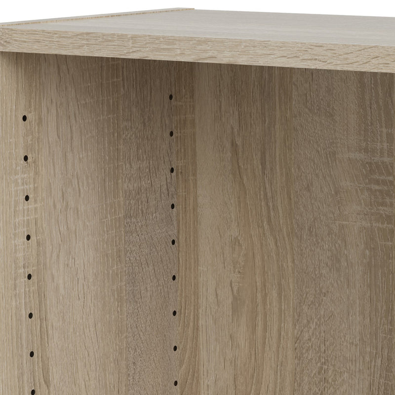 Basic Low Wide Bookcase (2 Shelves) – Oak – image 8