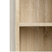 Basic Low Wide Storage Cabinet in Oak (2 Shelves) with 2 Oak Doos – image 6