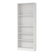 Basic Tall Wide Bookcase (4 Shelves) – White – image 3
