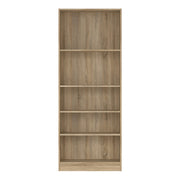 Basic Tall Wide Bookcase (4 Shelves) – Oak – image 2