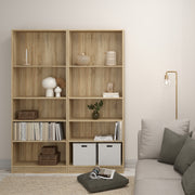 Basic Tall Wide Bookcase (4 Shelves) – Oak – image 6