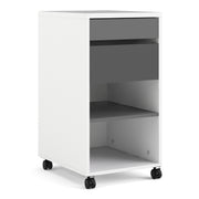 Function Plus Mobile File Cabinet 2 Drawers 1 Shelf – image 1