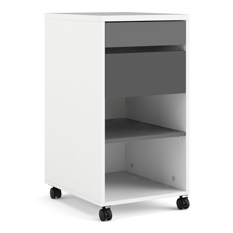 Function Plus Mobile File Cabinet 2 Drawers 1 Shelf – image 1