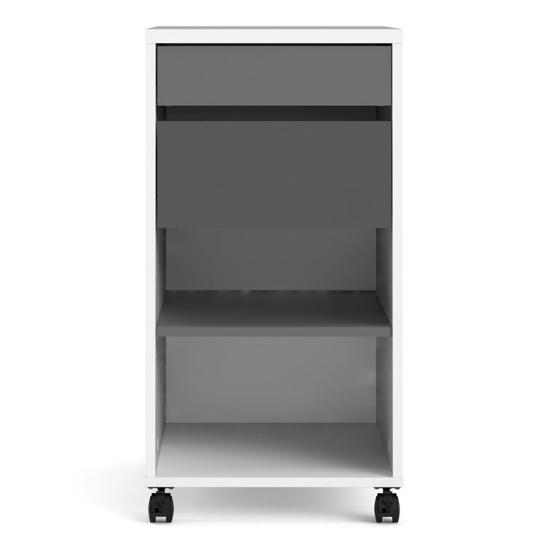 Function Plus Mobile File Cabinet 2 Drawers 1 Shelf – image 2
