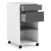 Function Plus Mobile File Cabinet 2 Drawers 1 Shelf – image 4
