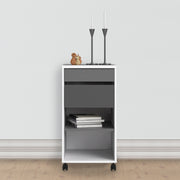 Function Plus Mobile File Cabinet 2 Drawers 1 Shelf – image 8