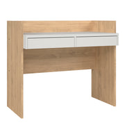 Function Plus Desk 2 Drawers In Jackson – Hickory Oak – image 1