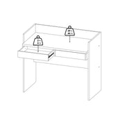 Function Plus Desk 2 Drawers In Jackson – Hickory Oak – image 11