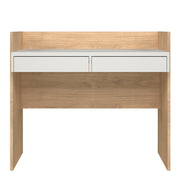 Function Plus Desk 2 Drawers In Jackson – Hickory Oak – image 2