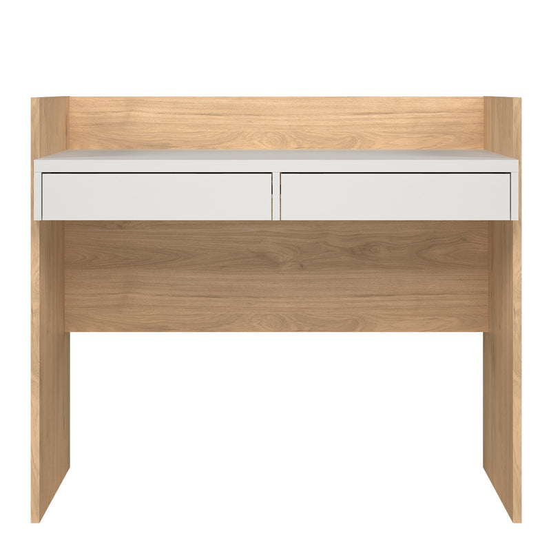 Function Plus Desk 2 Drawers In Jackson – Hickory Oak – image 2