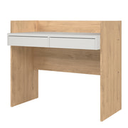 Function Plus Desk 2 Drawers In Jackson – Hickory Oak – image 3