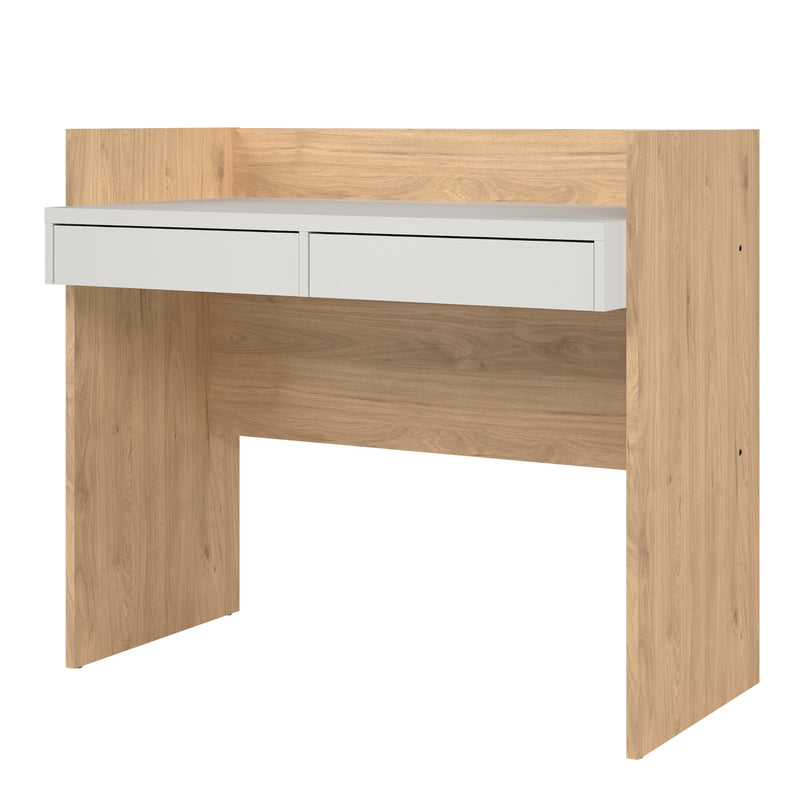 Function Plus Desk 2 Drawers In Jackson – Hickory Oak – image 3