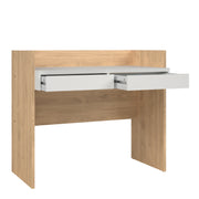 Function Plus Desk 2 Drawers In Jackson – Hickory Oak – image 5
