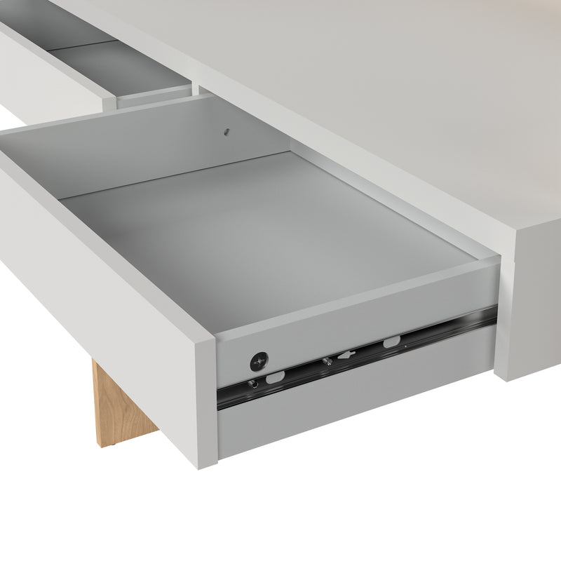 Function Plus Desk 2 Drawers In Jackson – Hickory Oak – image 8