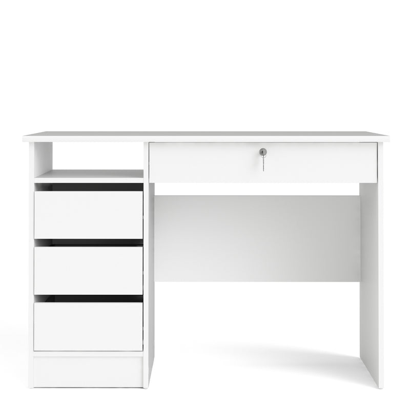 Function Plus 4 Drawer Desk Handleless Drawer in Jackson – White – image 2