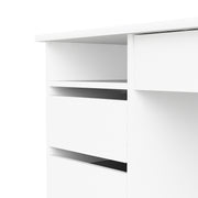 Function Plus 4 Drawer Desk Handleless Drawer in Jackson – White – image 6