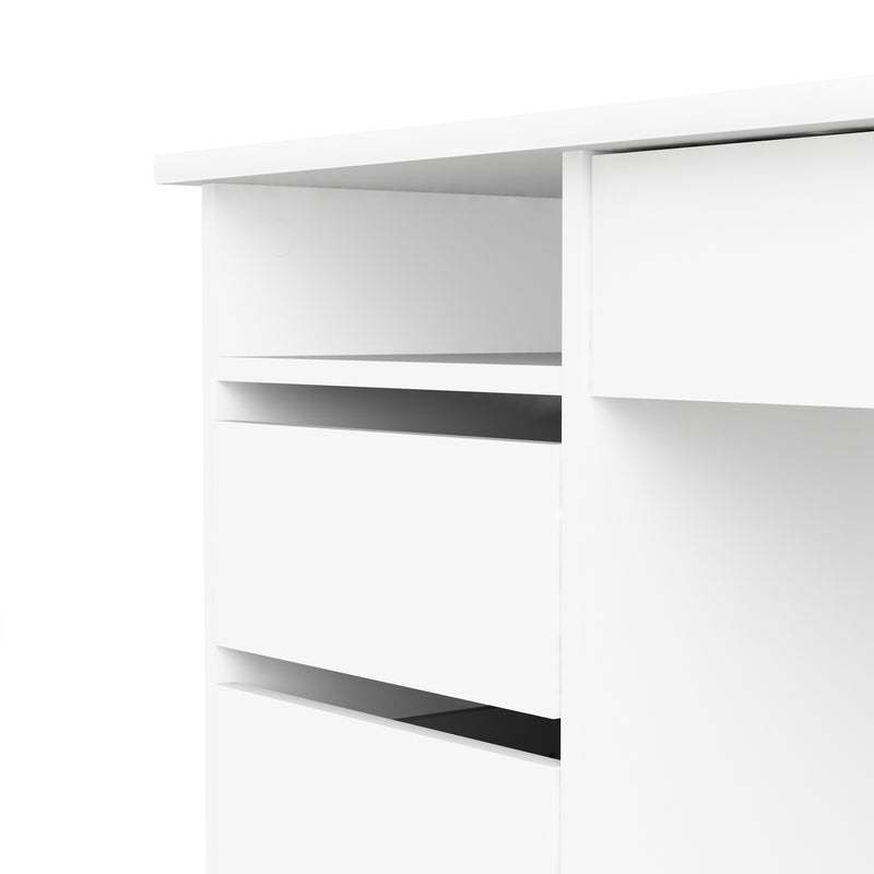 Function Plus 4 Drawer Desk Handleless Drawer in Jackson – White – image 6