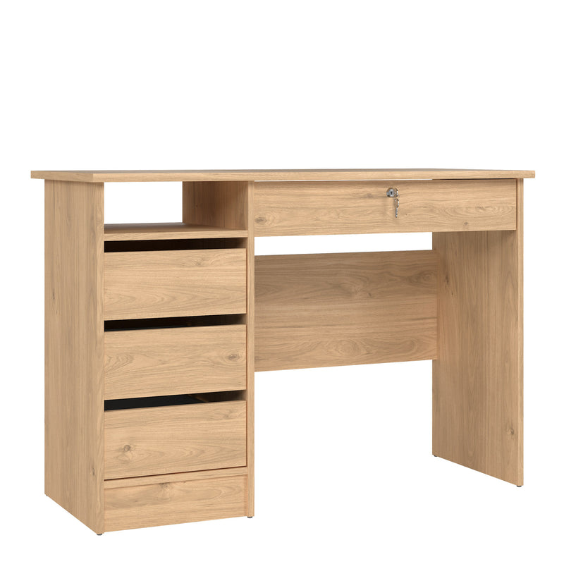 Function Plus 4 Drawer Desk Handleless Drawer in Jackson – Hickory Oak – image 1
